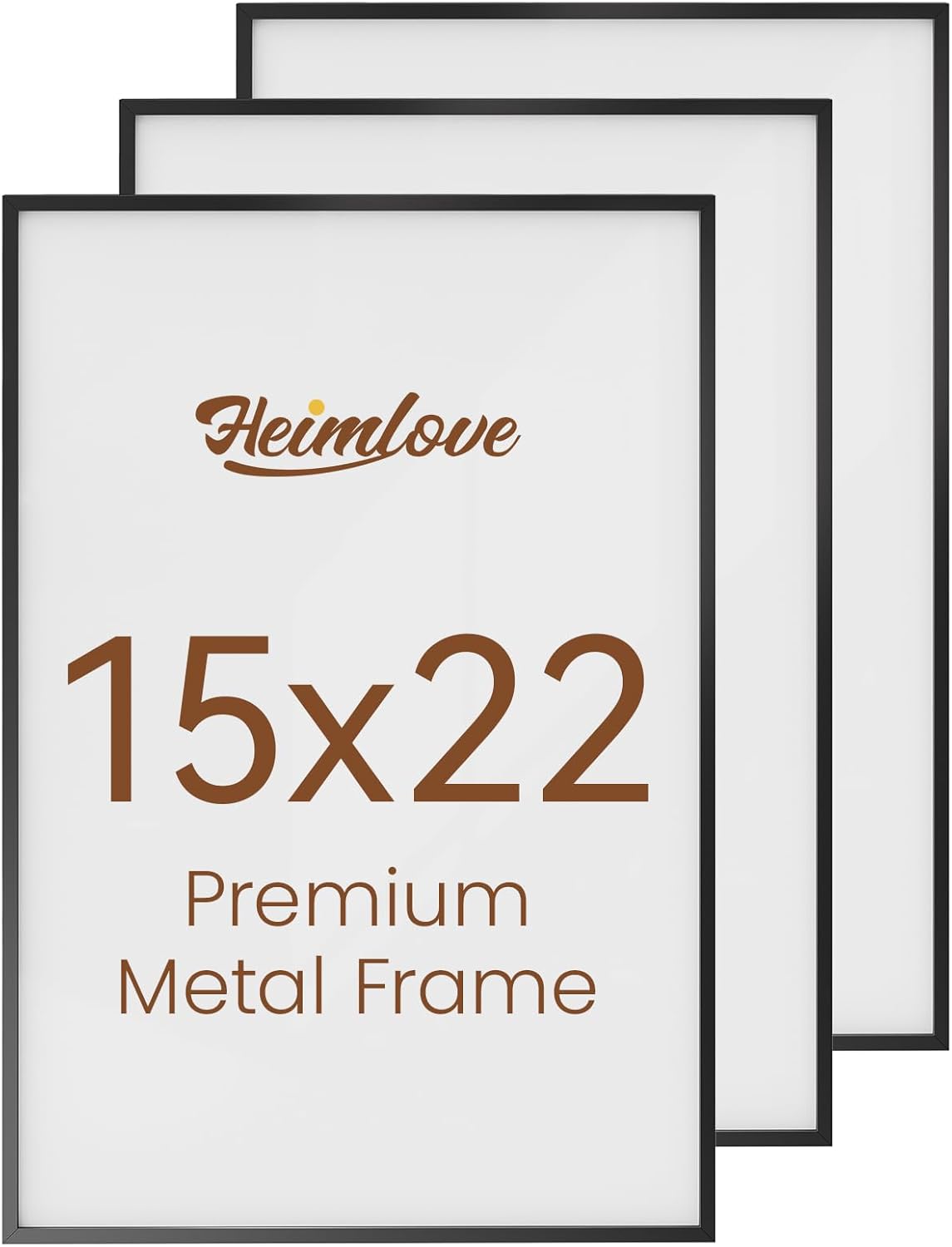 Heimlove 3-Pack 16x20 Black Metal Frames
