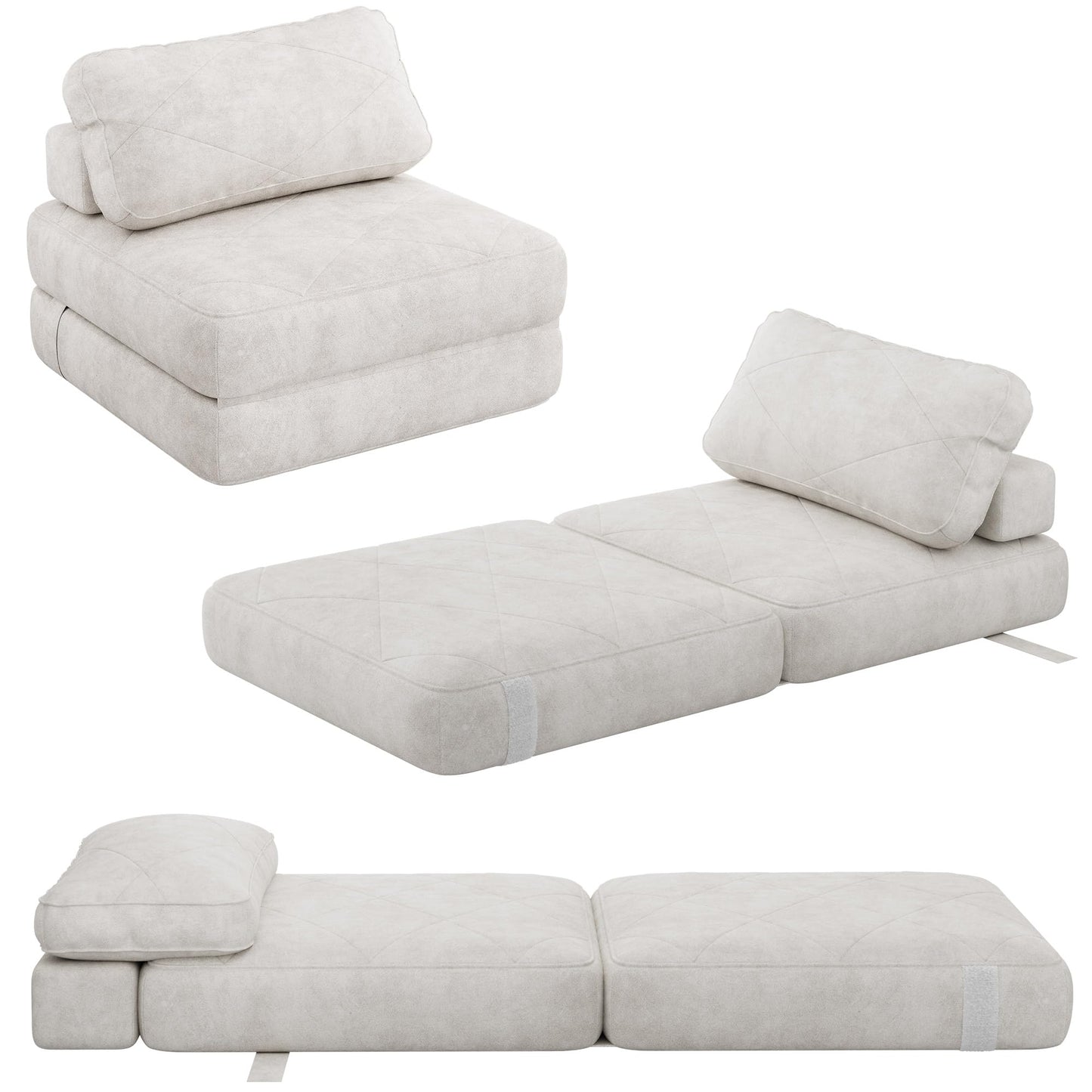 YITAHOME Fold-Out Sofa – Dark Gray