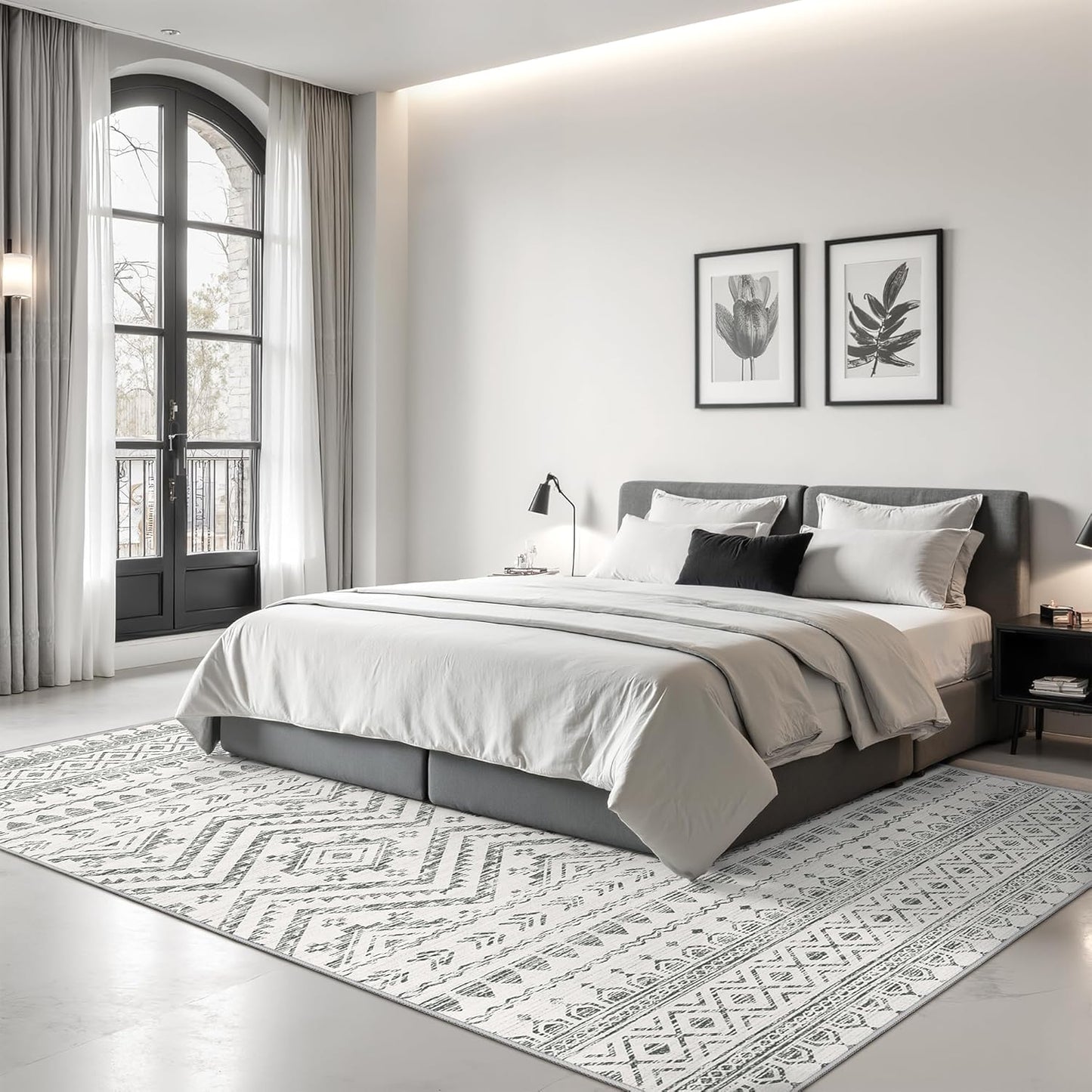 8x10 Grey Moroccan Area Rug