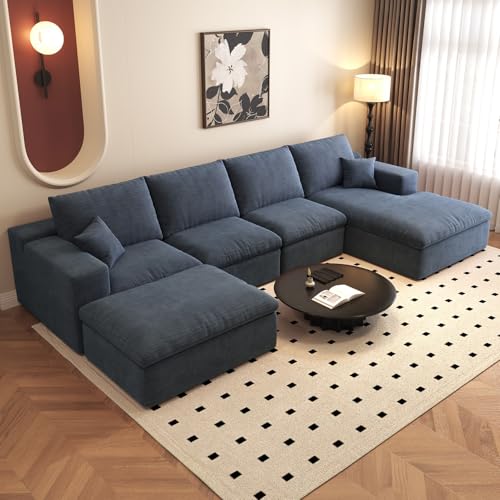 107" L-Shaped Sectional Sofa – Camel