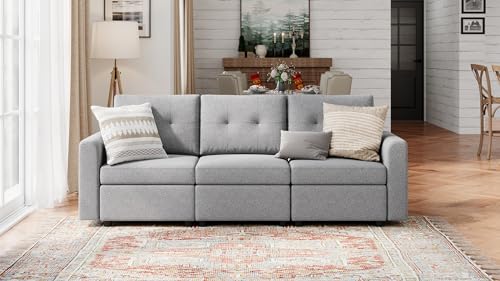 LINSY HOME Modular Sectional Sofa – Dark Gray