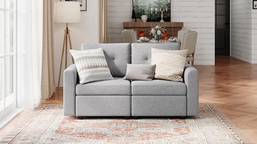 LINSY HOME Modular Sectional Sofa – Dark Gray