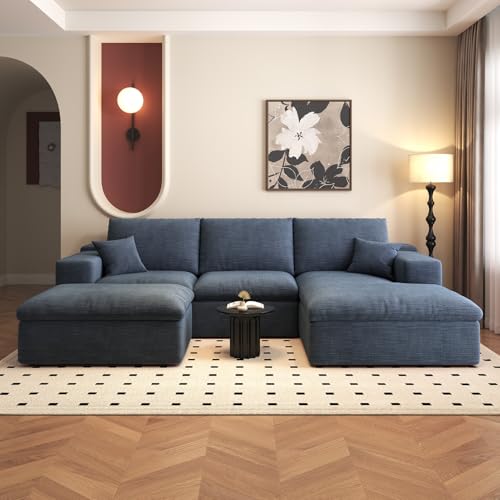 107" L-Shaped Sectional Sofa – Camel