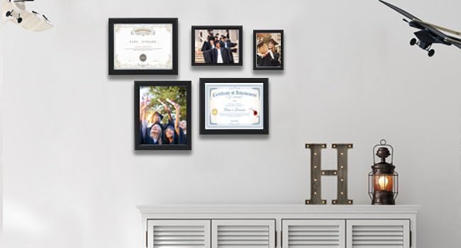 3-Pack 4x6 Black Wooden Photo Frames