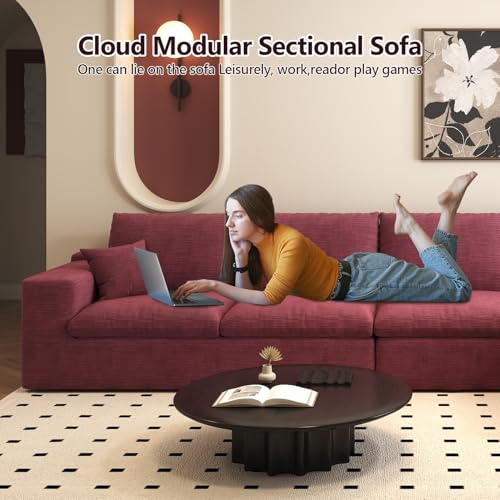 107" L-Shaped Sectional Sofa – Camel