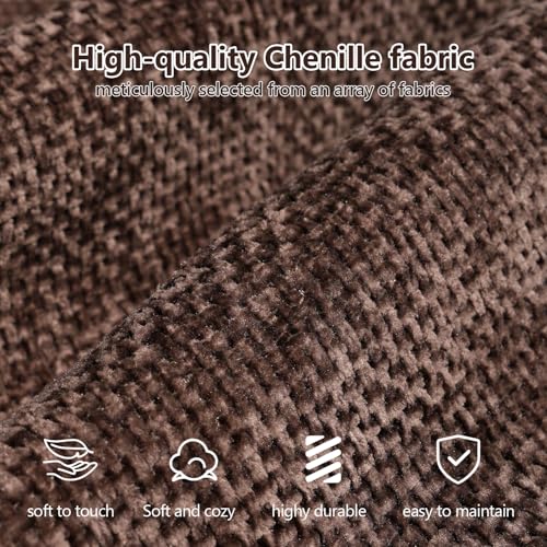 107" L-Shaped Sectional Sofa – Camel