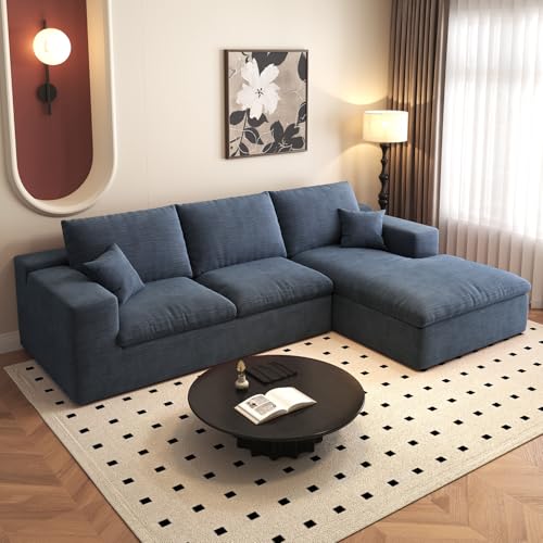107" L-Shaped Sectional Sofa – Camel