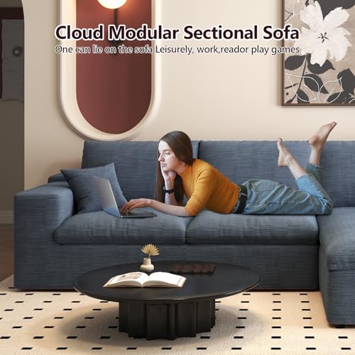 107" L-Shaped Sectional Sofa – Camel