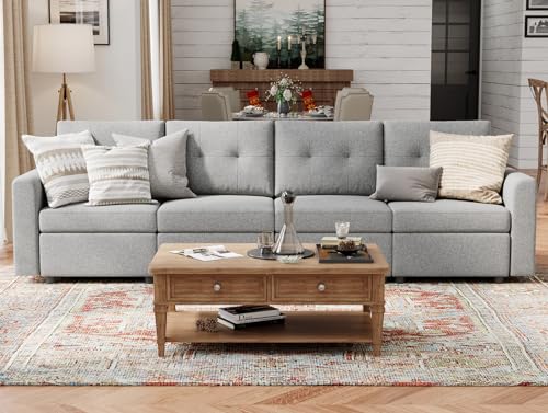 LINSY HOME Modular Sectional Sofa – Dark Gray