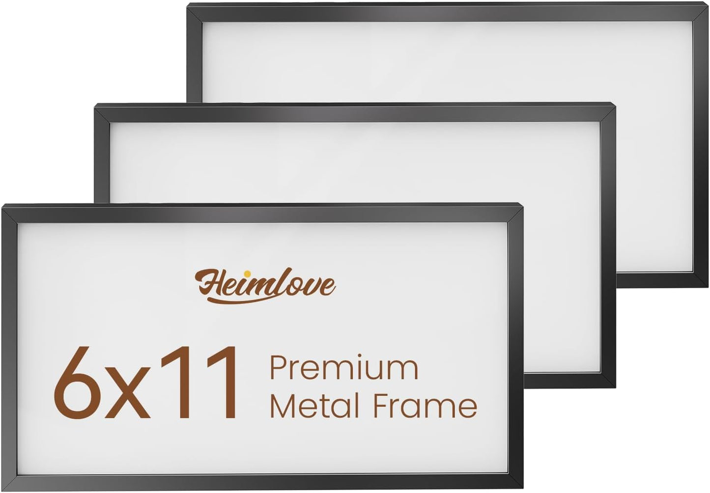 Heimlove 3-Pack 16x20 Black Metal Frames