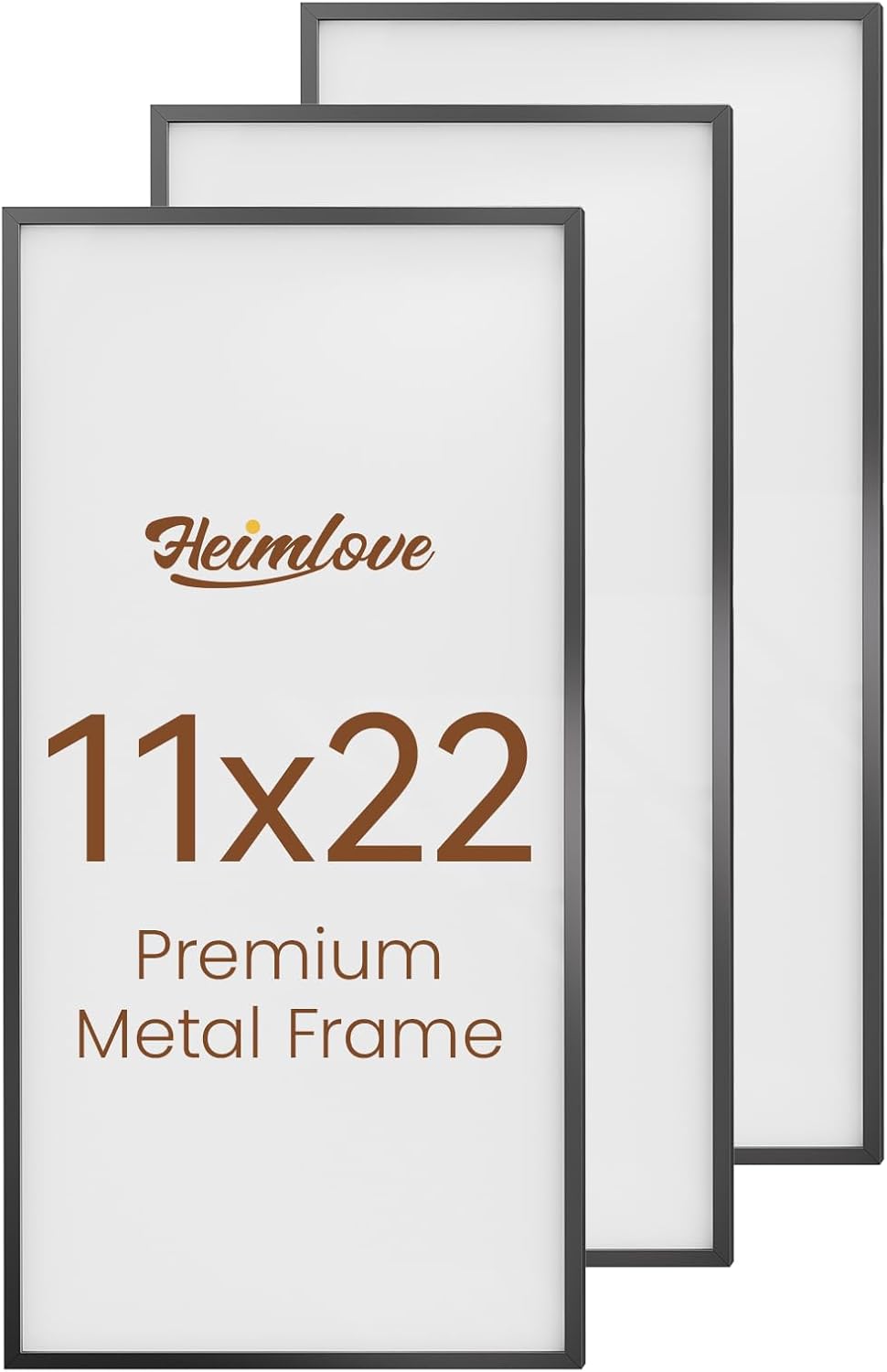 Heimlove 3-Pack 16x20 Black Metal Frames