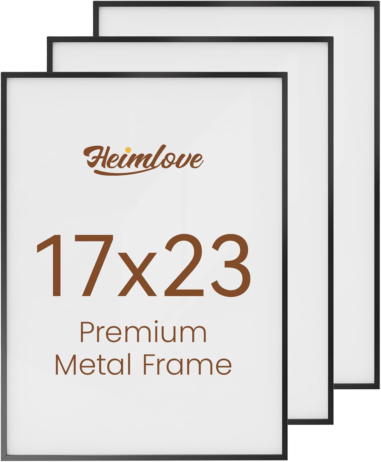 Heimlove 3-Pack 16x20 Black Metal Frames