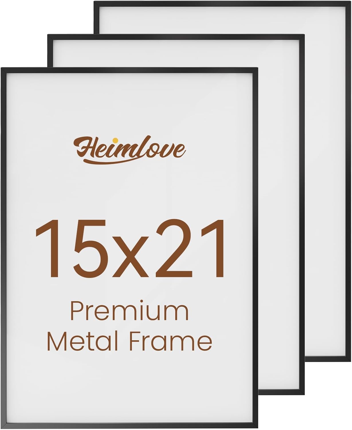 Heimlove 3-Pack 16x20 Black Metal Frames