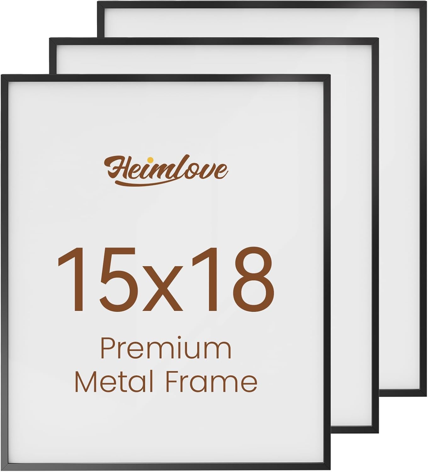 Heimlove 3-Pack 16x20 Black Metal Frames