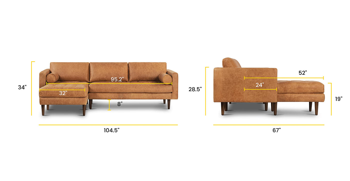 Poly & Bark Napa Leather Couch