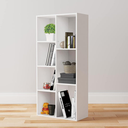 7-Cube White Organizer Shelf