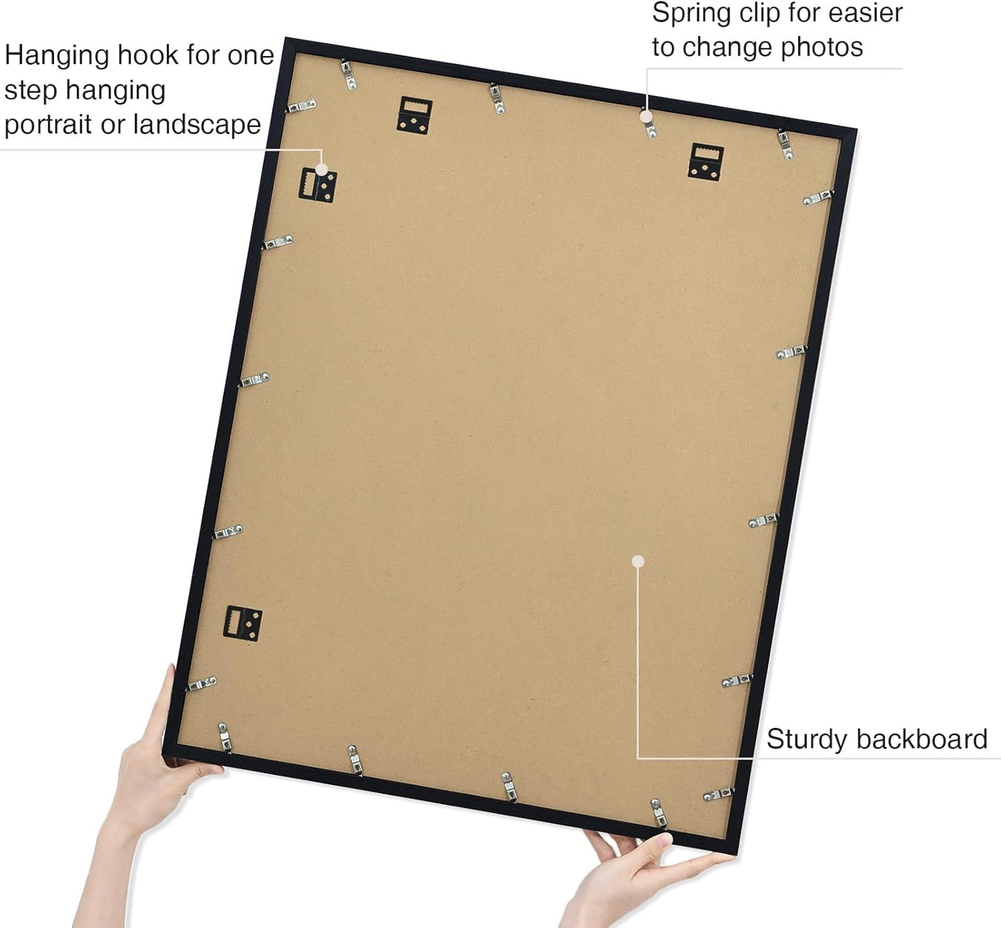 Vittanly 2-Pack Black 11x14 Frames