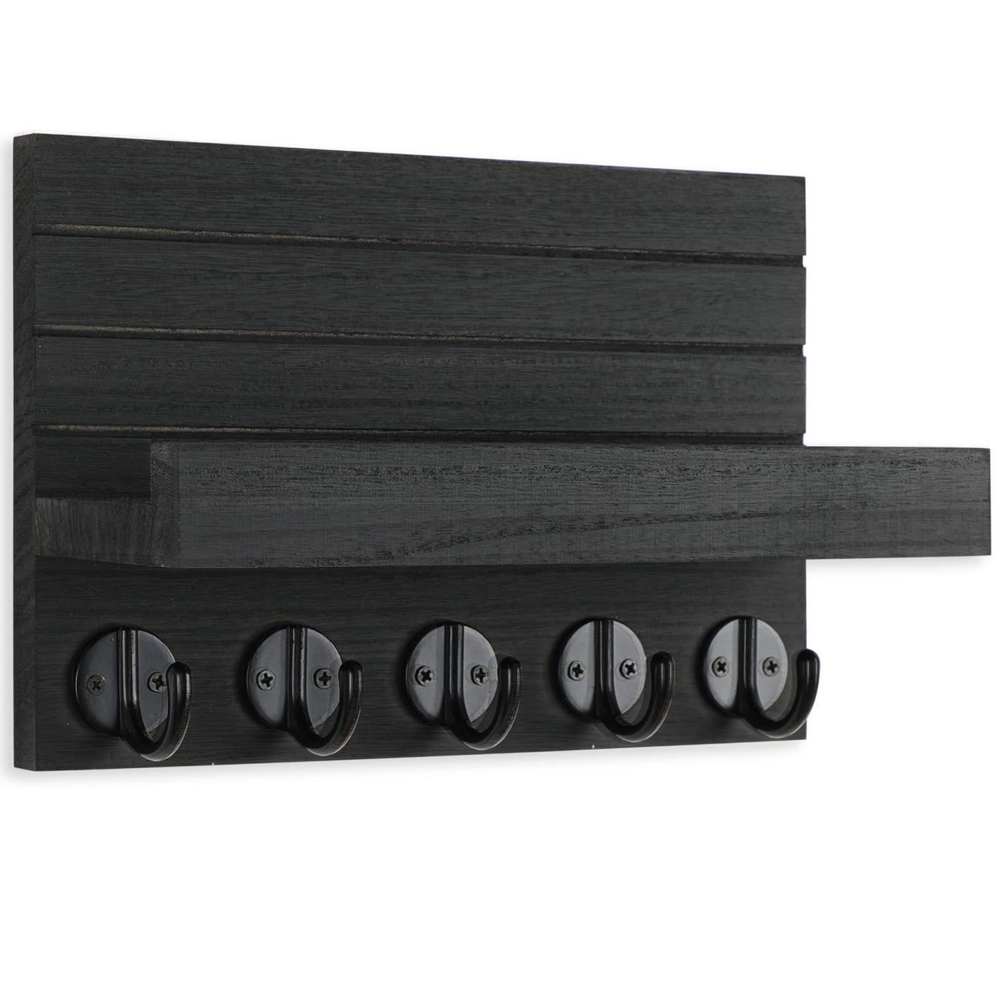 Wall Key & Mail Holder – Wood