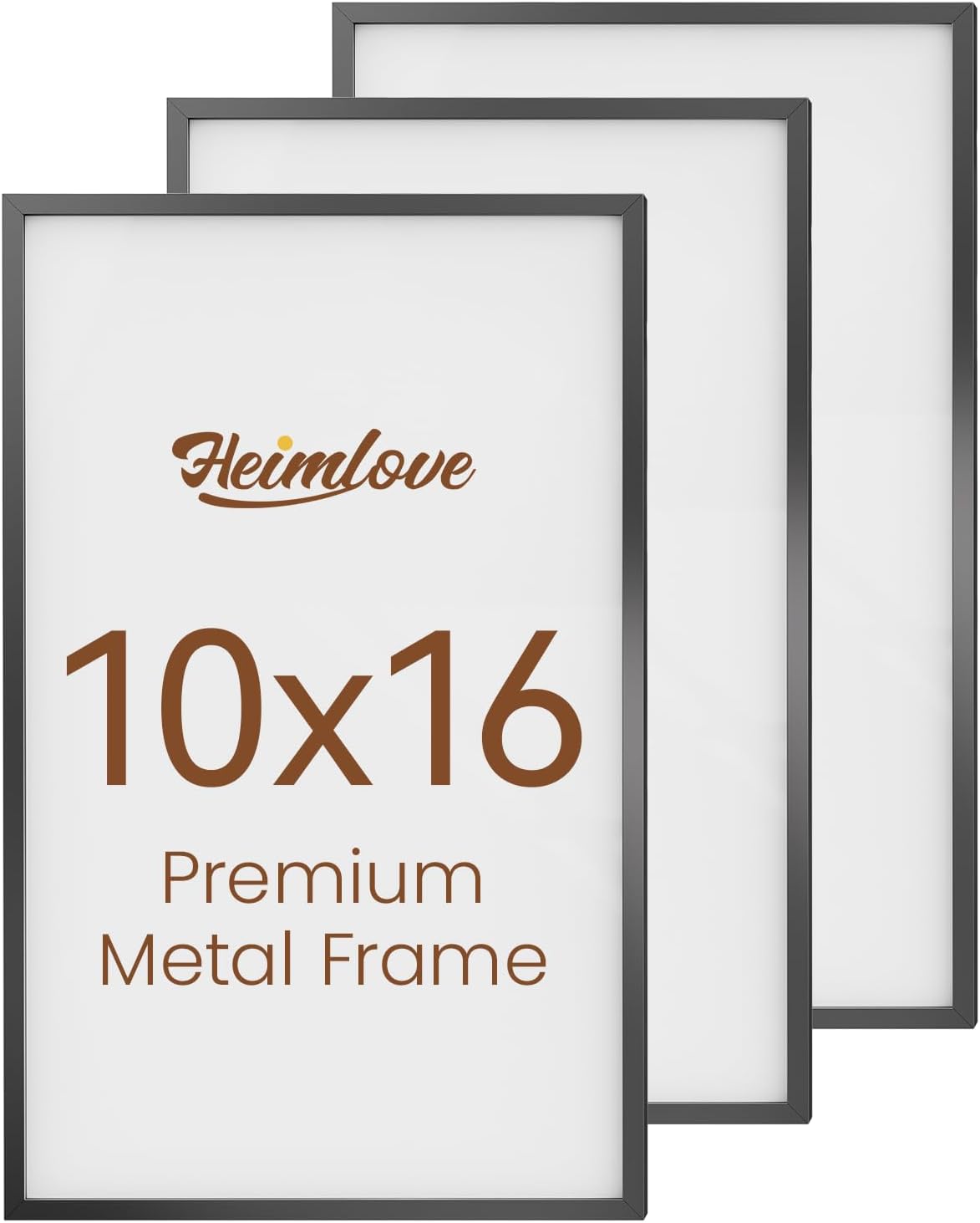Heimlove 3-Pack 16x20 Black Metal Frames