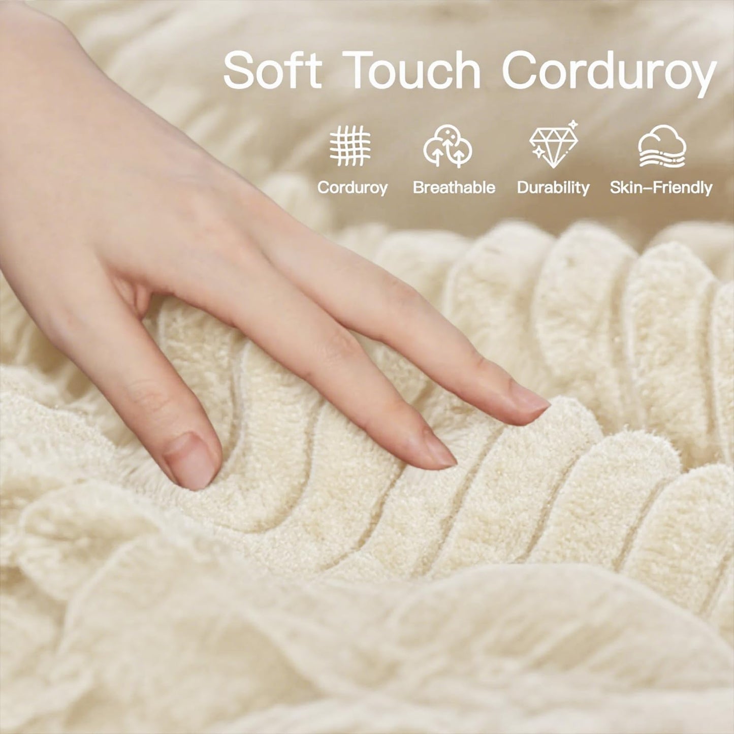 68" Beige Chaise Lounge Chair