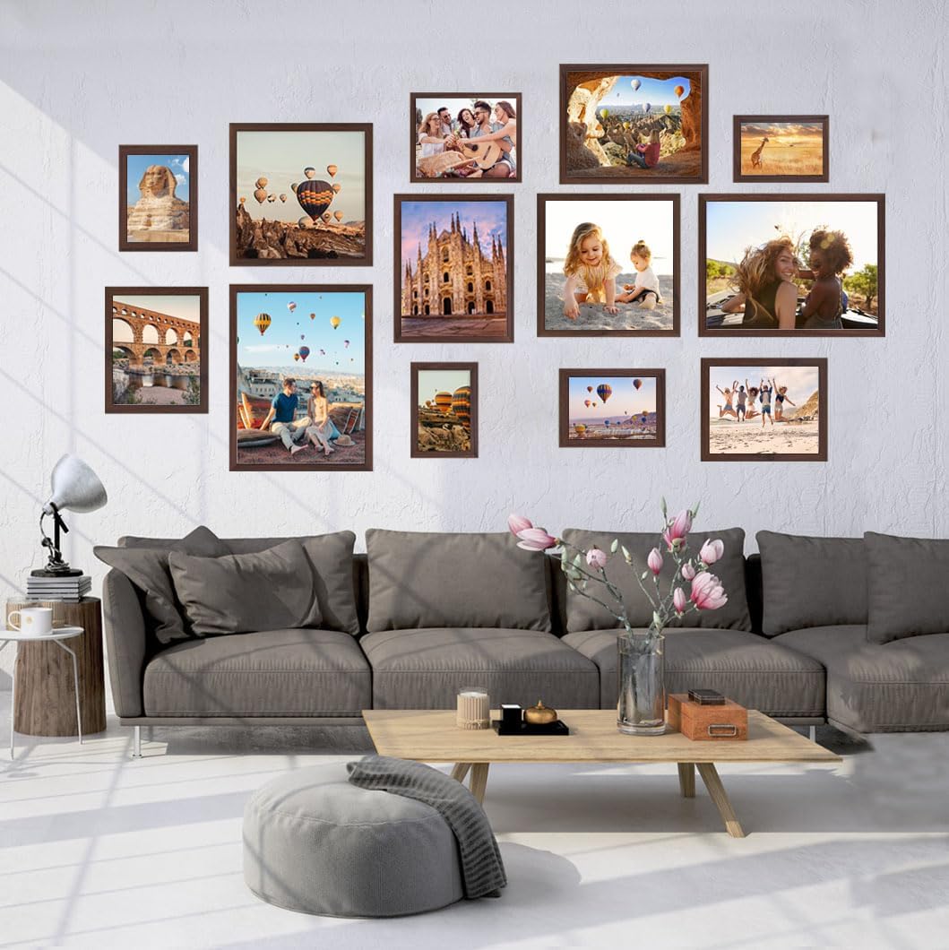 3-Pack 4x6 Black Wooden Photo Frames