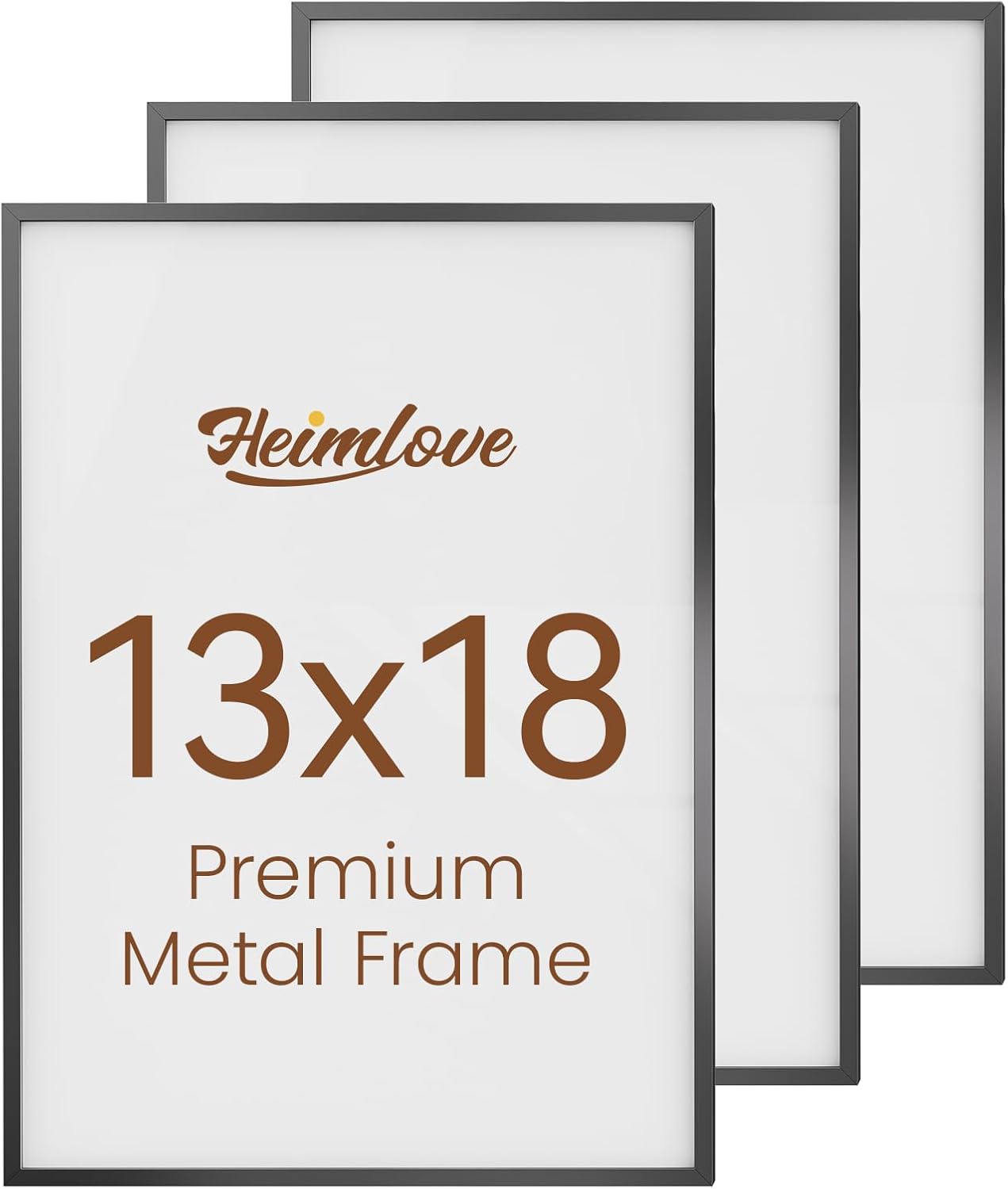 Heimlove 3-Pack 16x20 Black Metal Frames