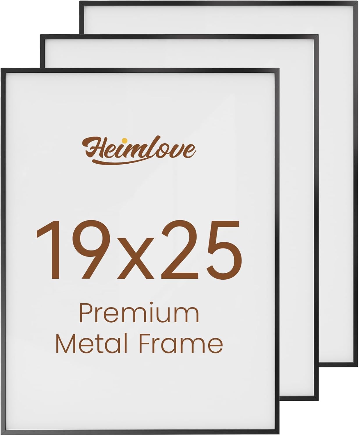 Heimlove 3-Pack 16x20 Black Metal Frames
