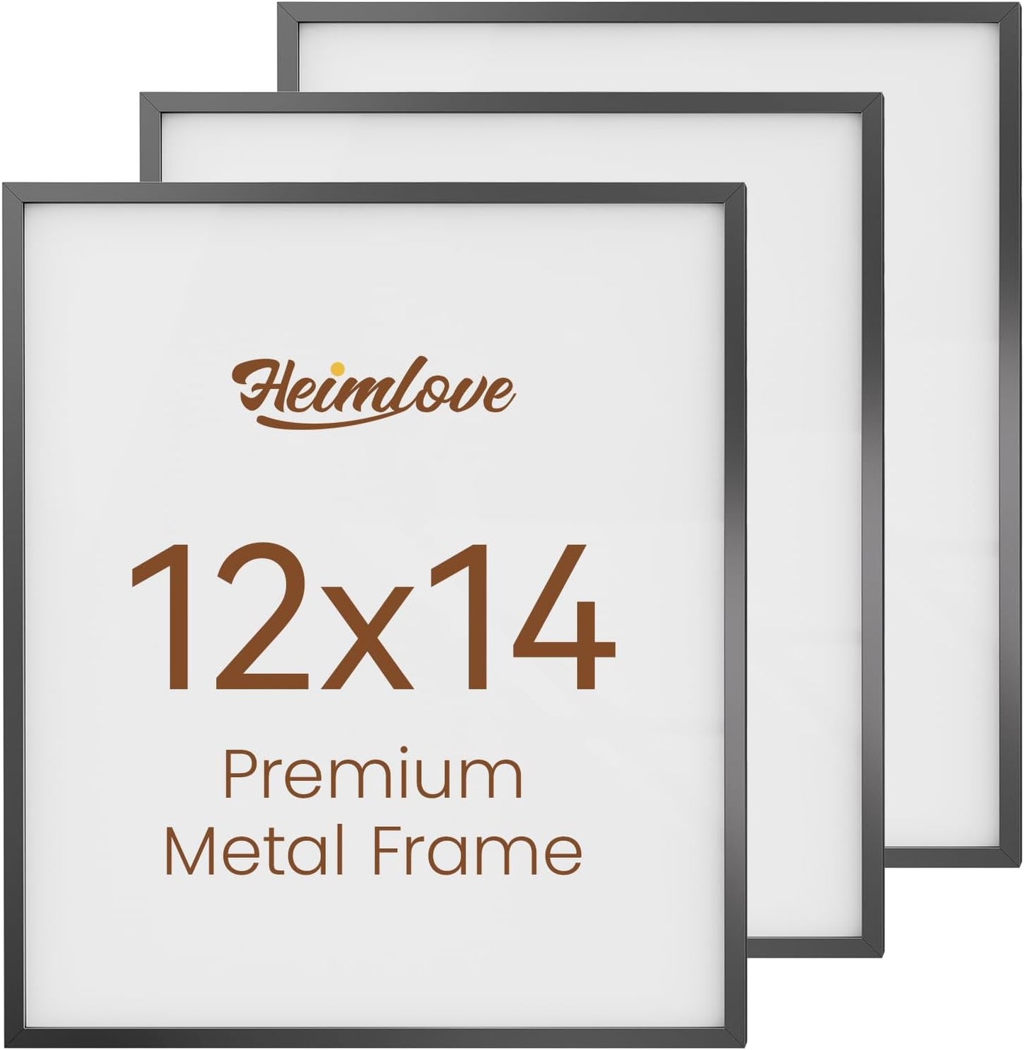 Heimlove 3-Pack 16x20 Black Metal Frames