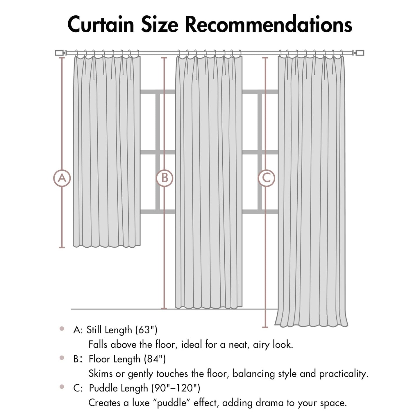 MIULEE Blackout Linen Curtains 84" – 2 Panels