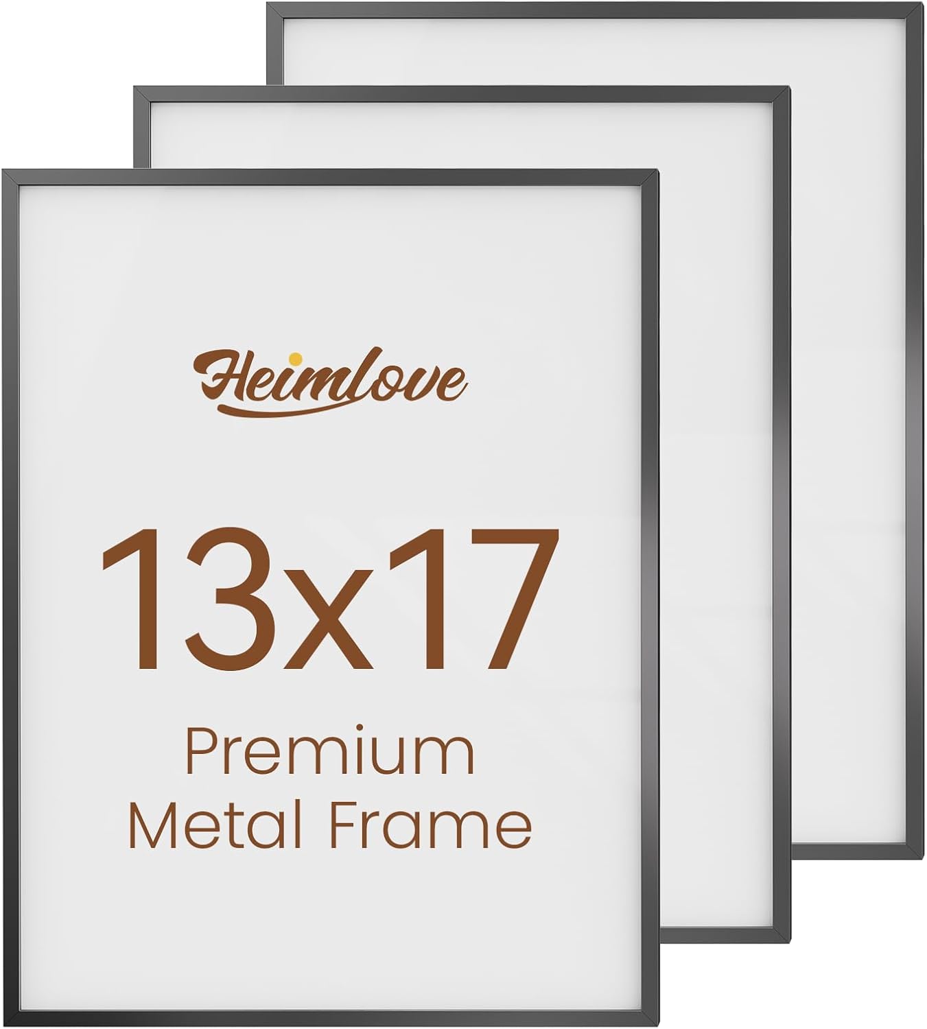 Heimlove 3-Pack 16x20 Black Metal Frames