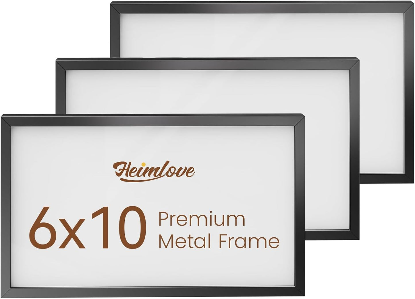 Heimlove 3-Pack 16x20 Black Metal Frames