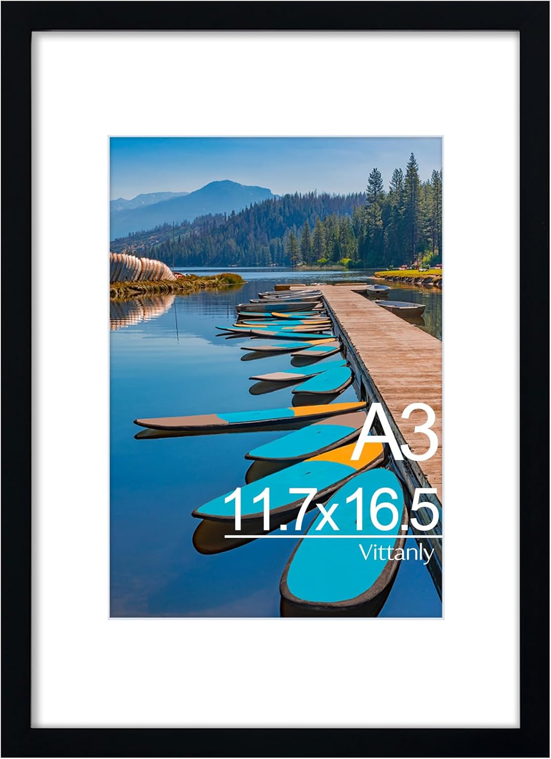 Vittanly 2-Pack Black 11x14 Frames