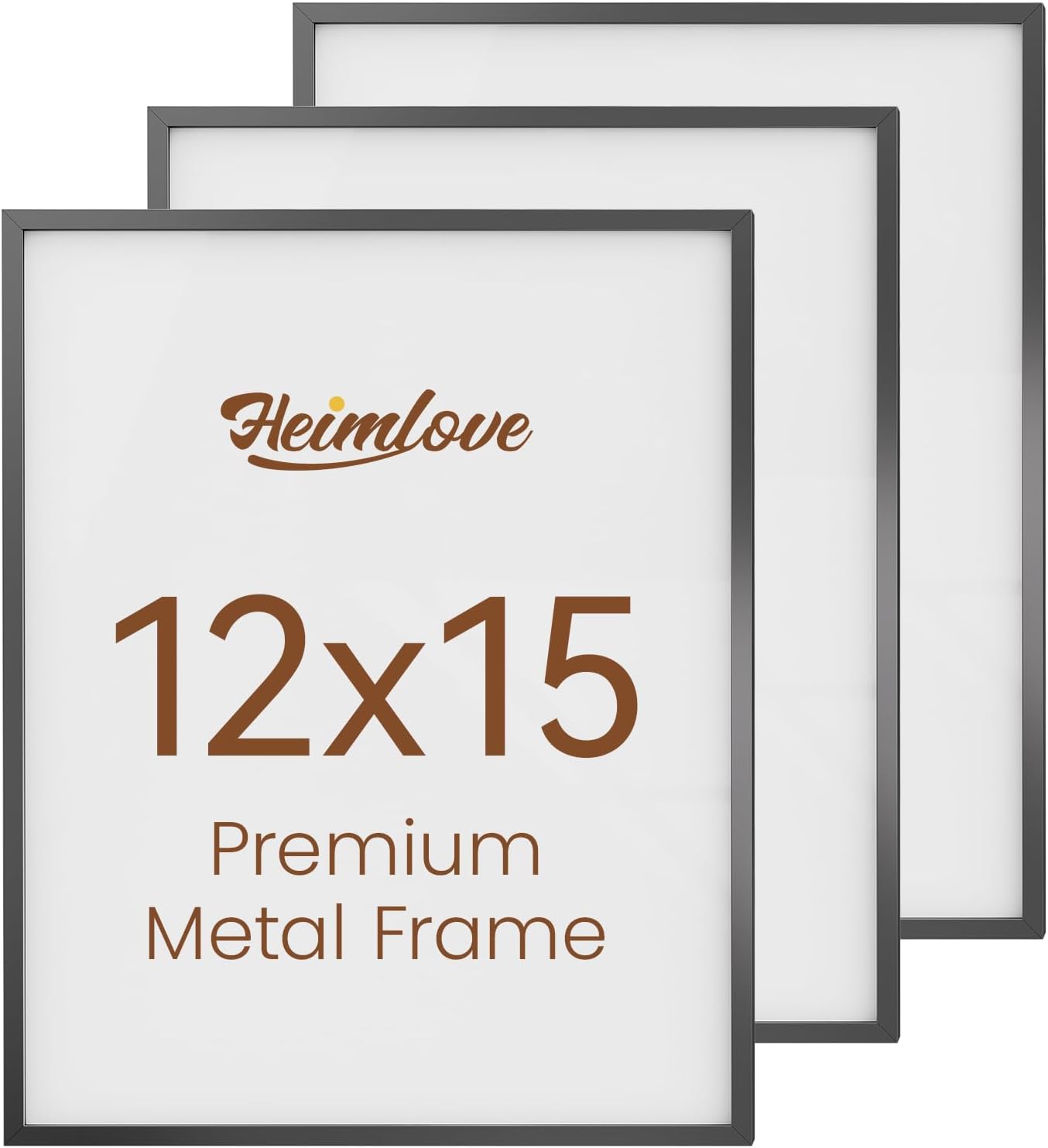 Heimlove 3-Pack 16x20 Black Metal Frames