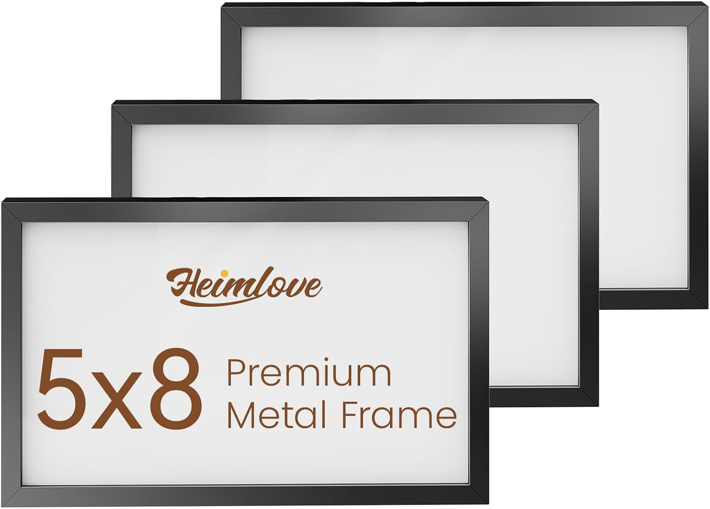 Heimlove 3-Pack 16x20 Black Metal Frames