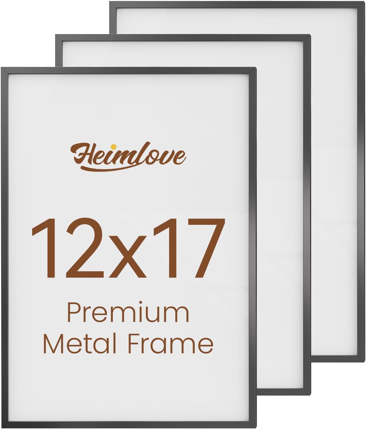 Heimlove 3-Pack 16x20 Black Metal Frames
