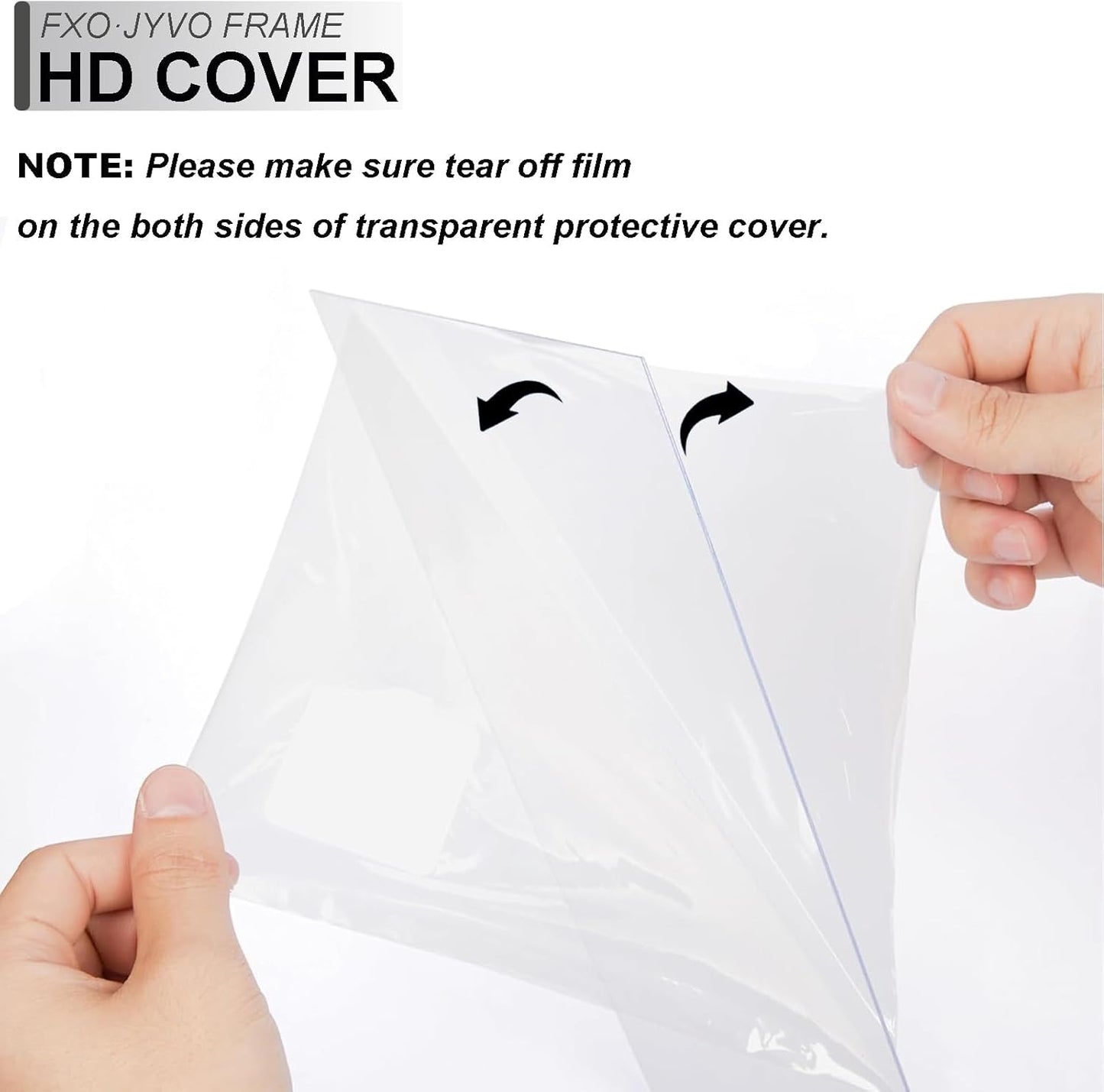 4-Pack 12.5" White Vinyl Record Frames