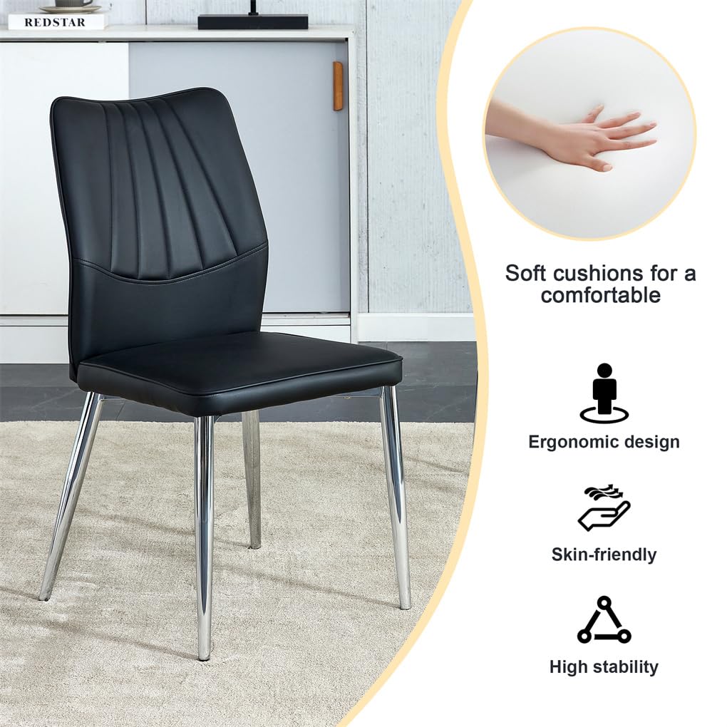 71" Glass Dining Table Set for 6