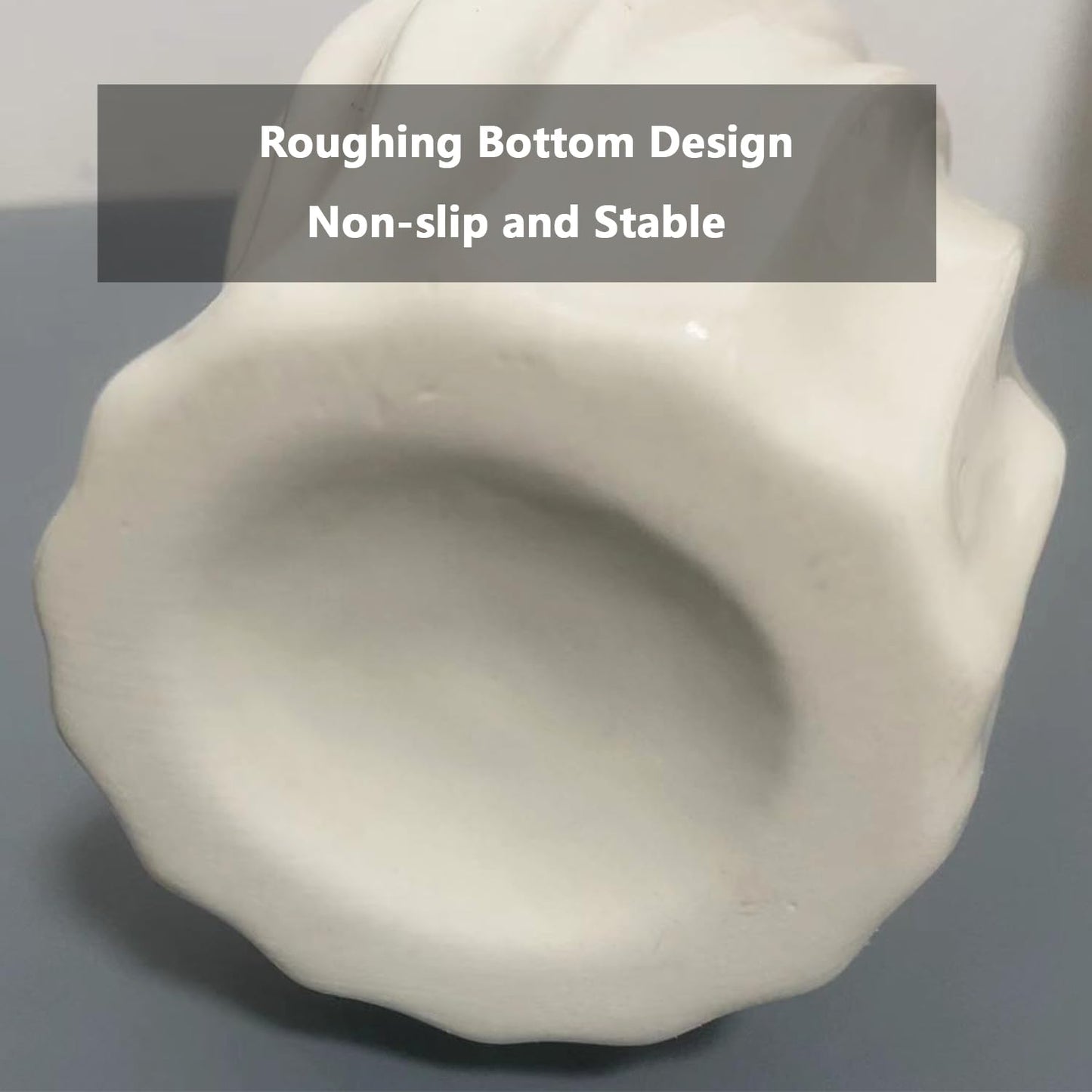 Black 12" Ceramic Flower Vase