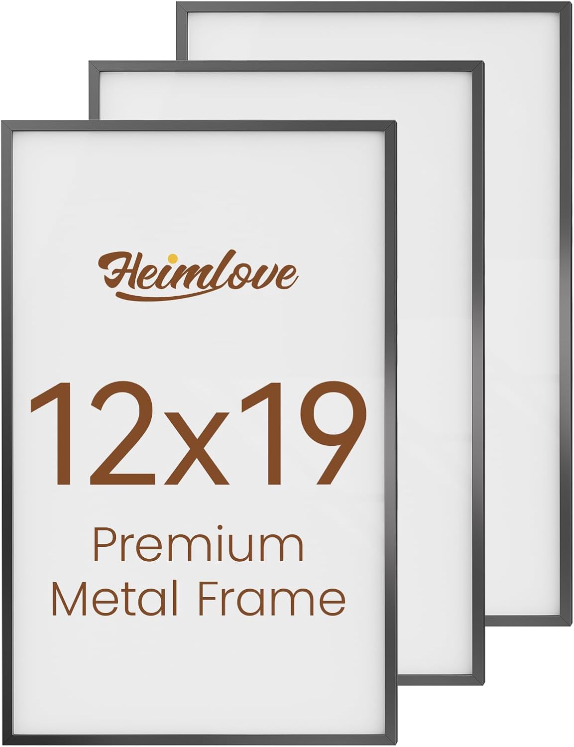 Heimlove 3-Pack 16x20 Black Metal Frames