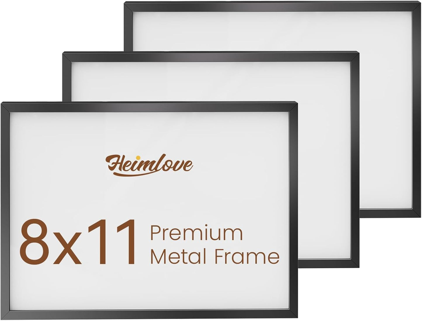 Heimlove 3-Pack 16x20 Black Metal Frames