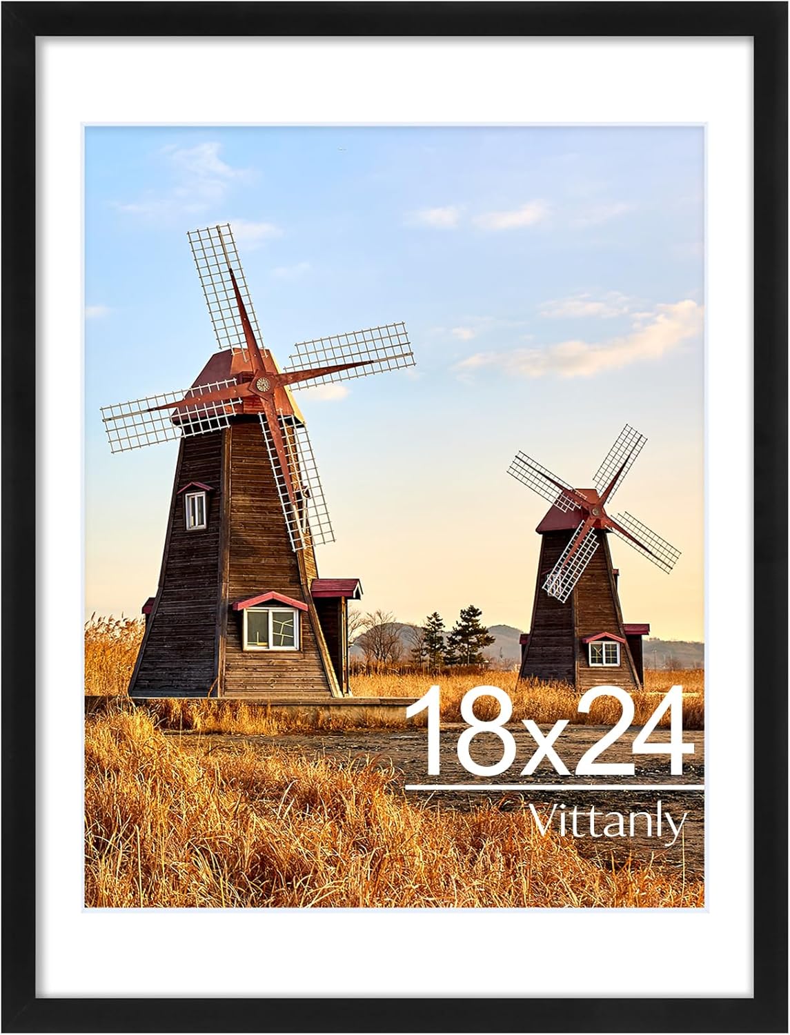 Vittanly 2-Pack Black 11x14 Frames