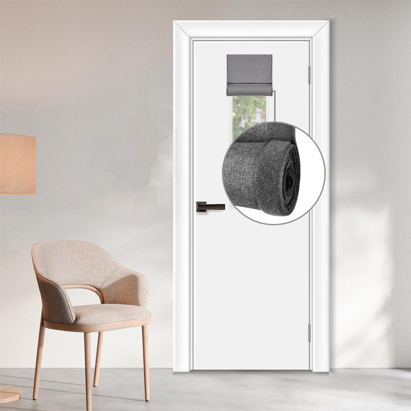 WDFour French Door Curtain – Light Gray