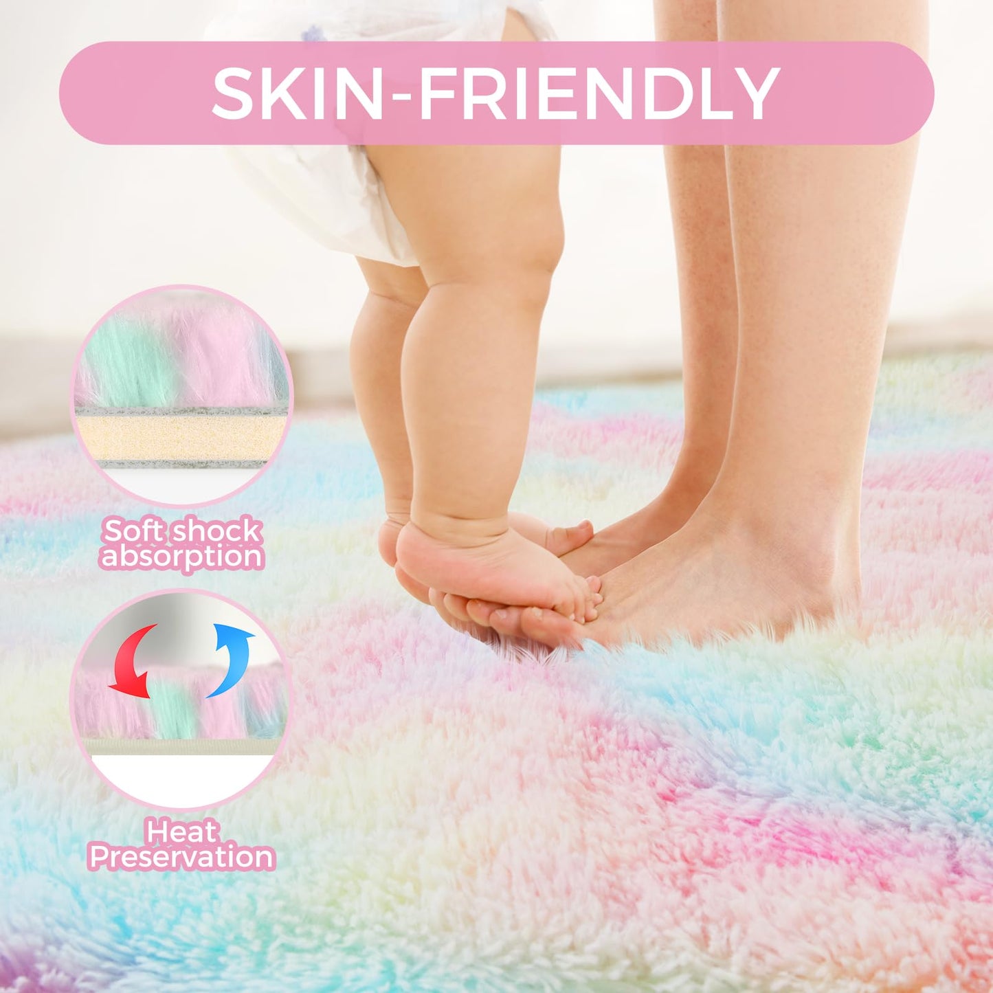 5x8 Grey Ultra-Soft Shag Rug