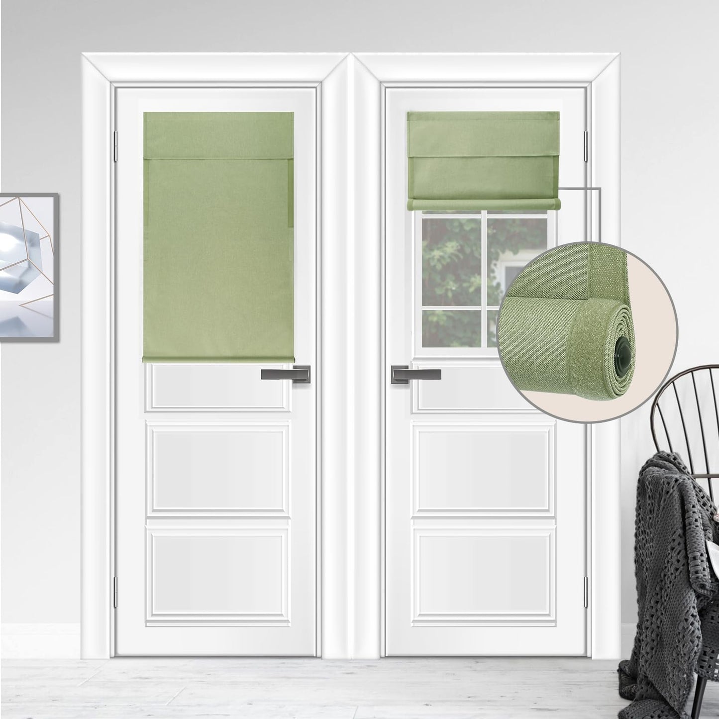 WDFour French Door Curtain – Light Gray