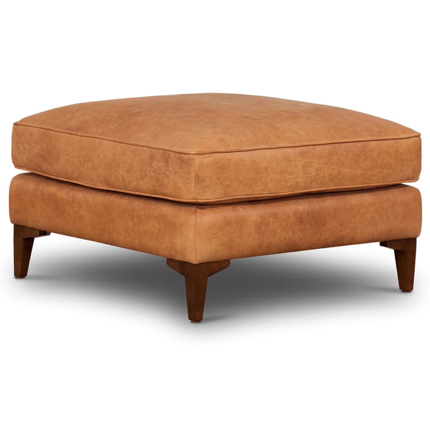 POLY & BARK 74" Leather Sofa – Cognac Tan