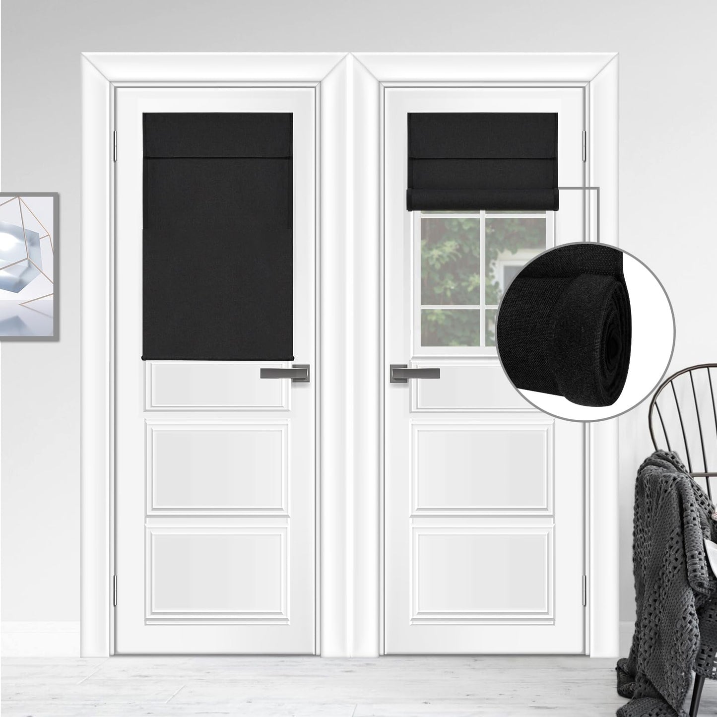 WDFour French Door Curtain – Light Gray