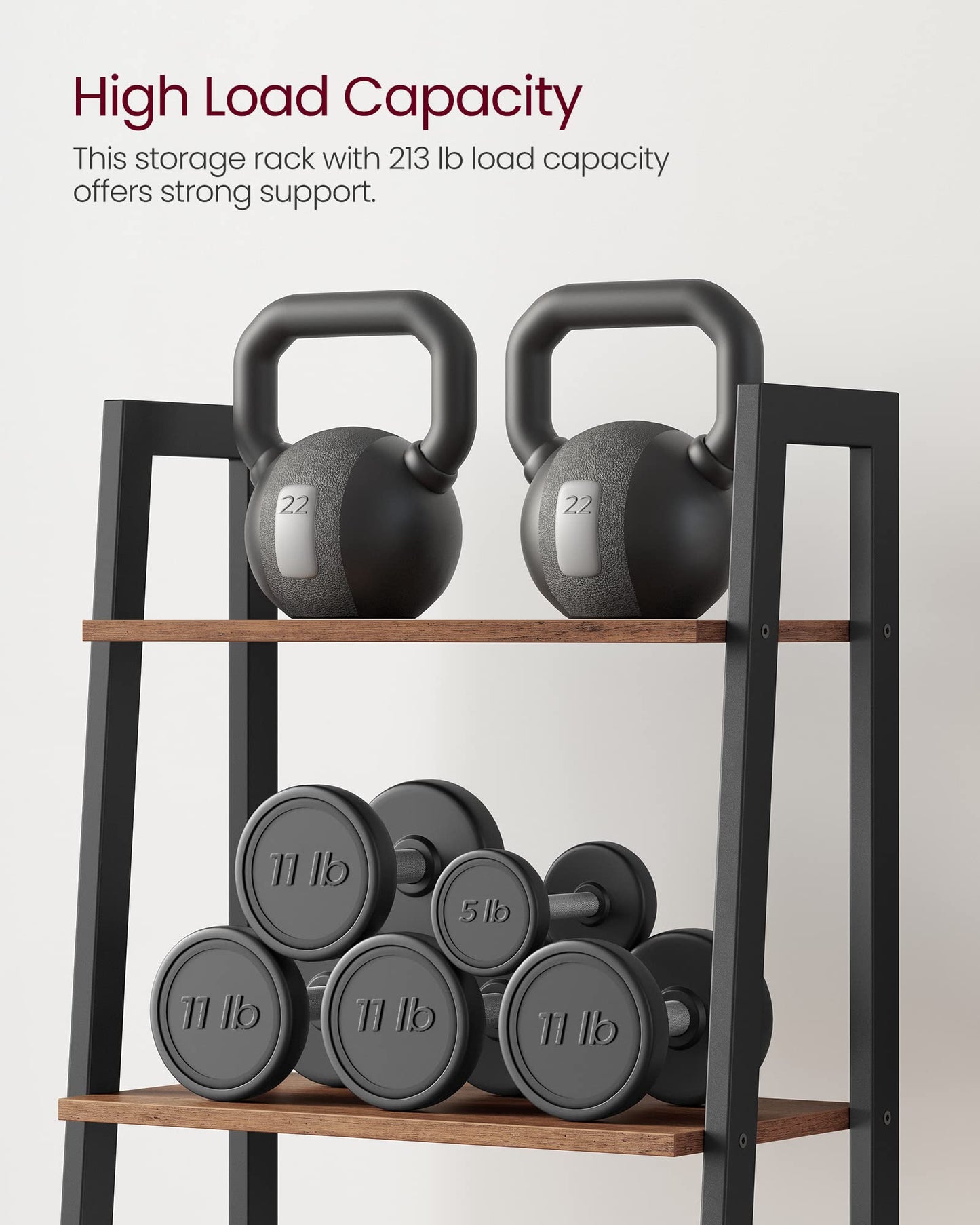 VASAGLE 5-Tier Ladder Bookshelf