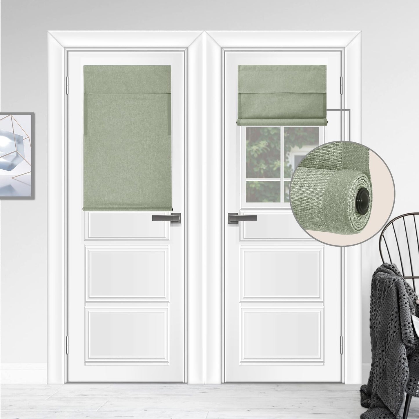 WDFour French Door Curtain – Light Gray