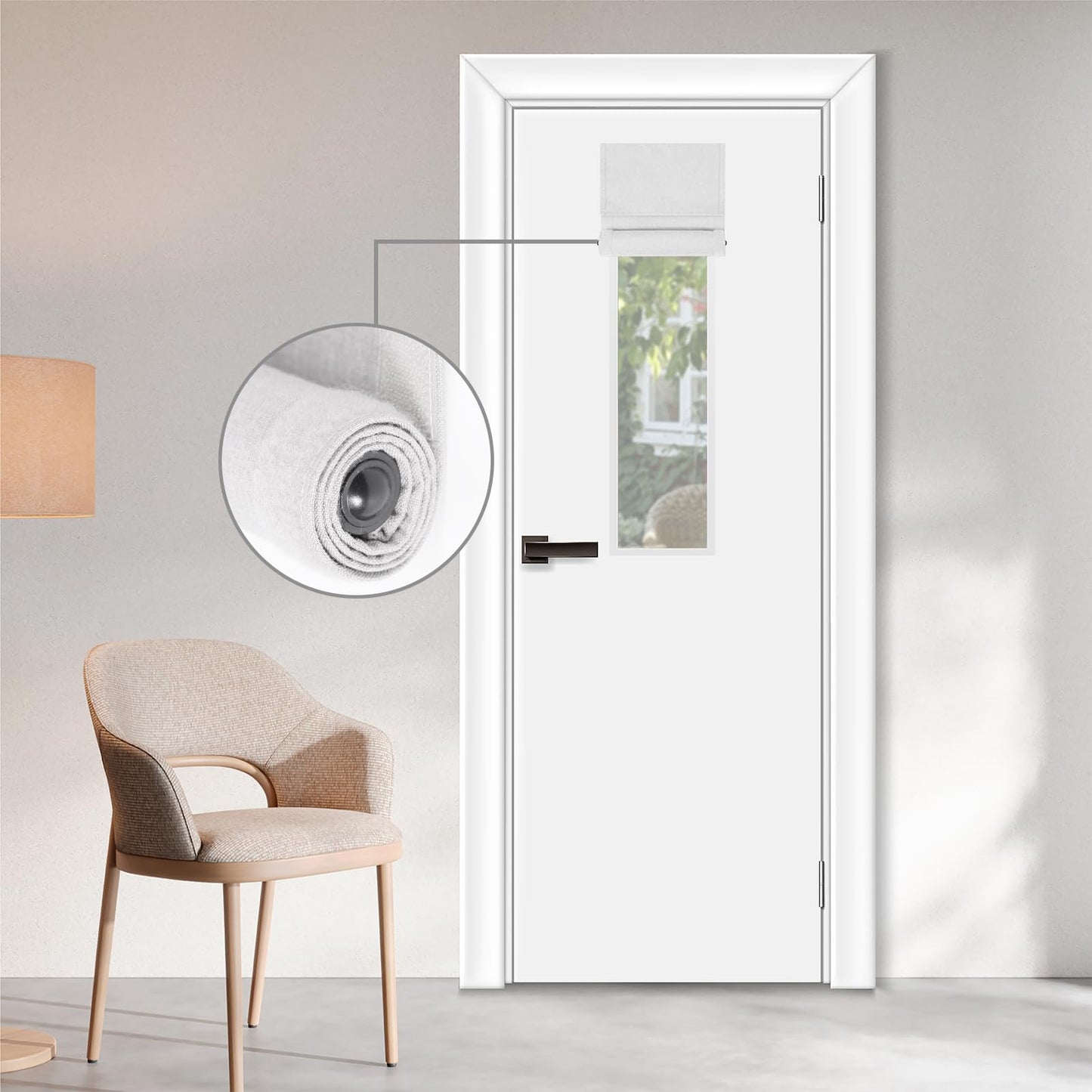 WDFour French Door Curtain – Light Gray