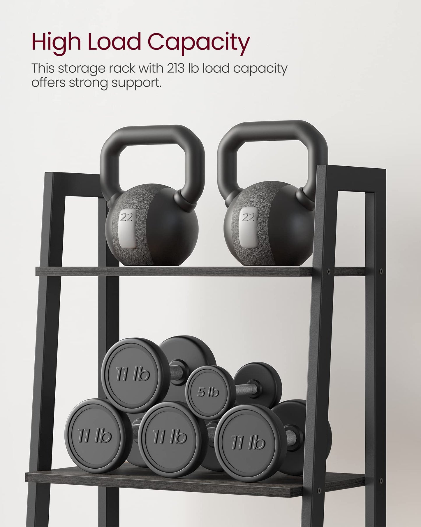 VASAGLE 5-Tier Ladder Bookshelf